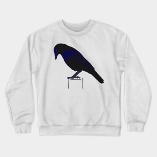 Crow on a Post - Full Colour Crewneck Sweatshirt